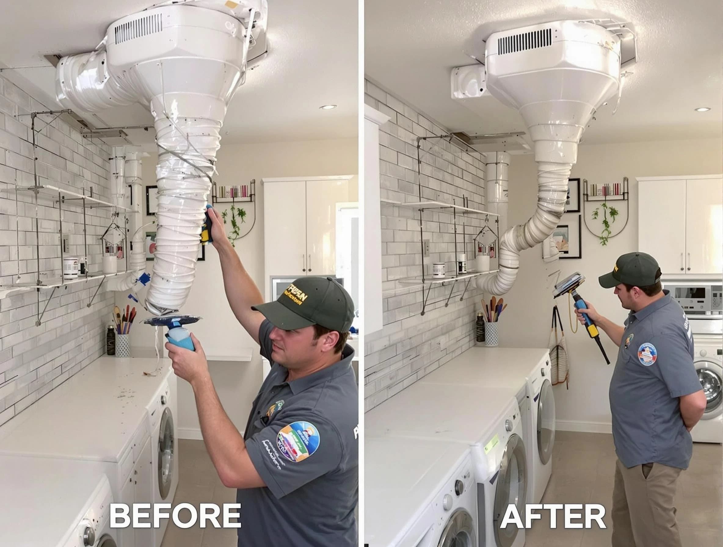 Professional dryer exhaust vent cleaning by Danvers Dryer Vent Cleaning in Danvers