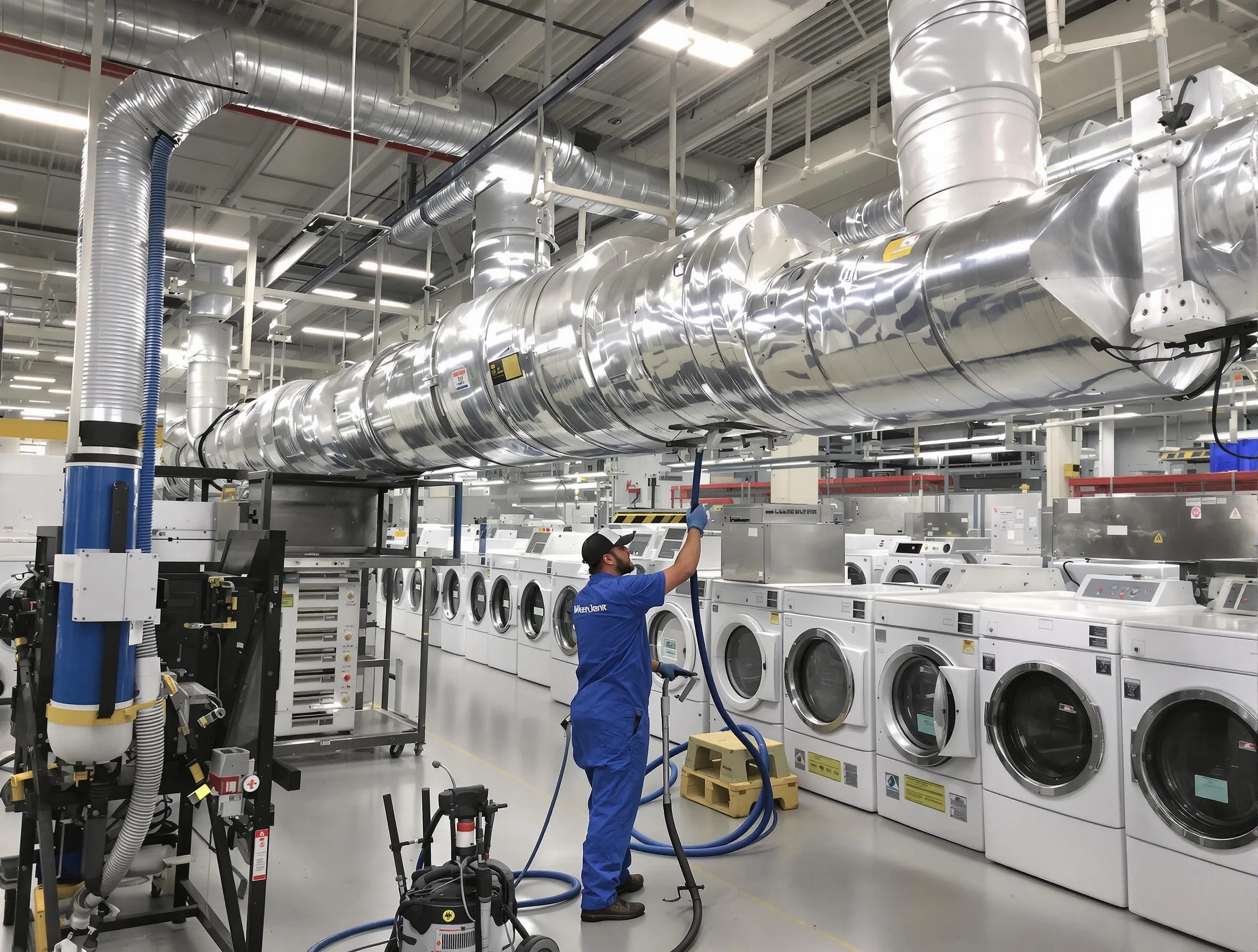 Danvers Dryer Vent Cleaning team performing heavy-duty industrial dryer vent cleaning in Danvers